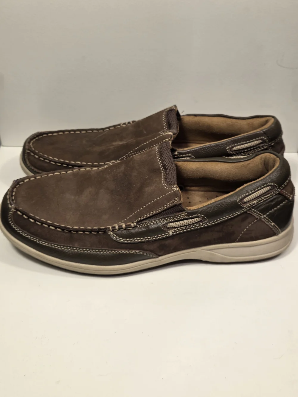 Florsheim Brown Suede Slip-On Loafers